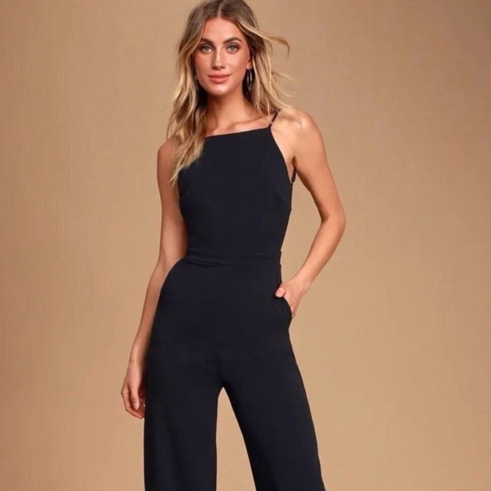 Lulu's Classic Black Jumpsuit